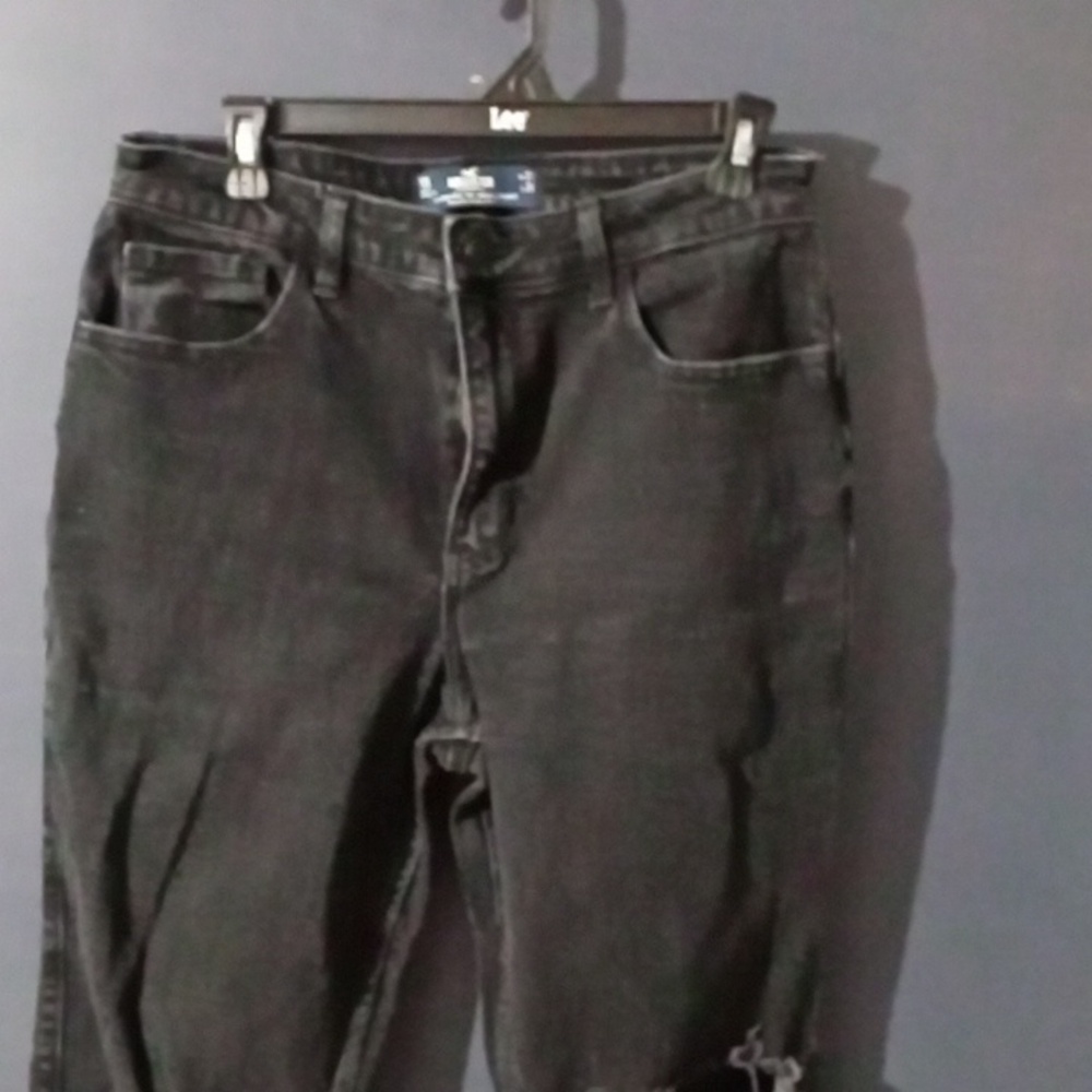 Black Distressed Jeans - Picture 2 of 6